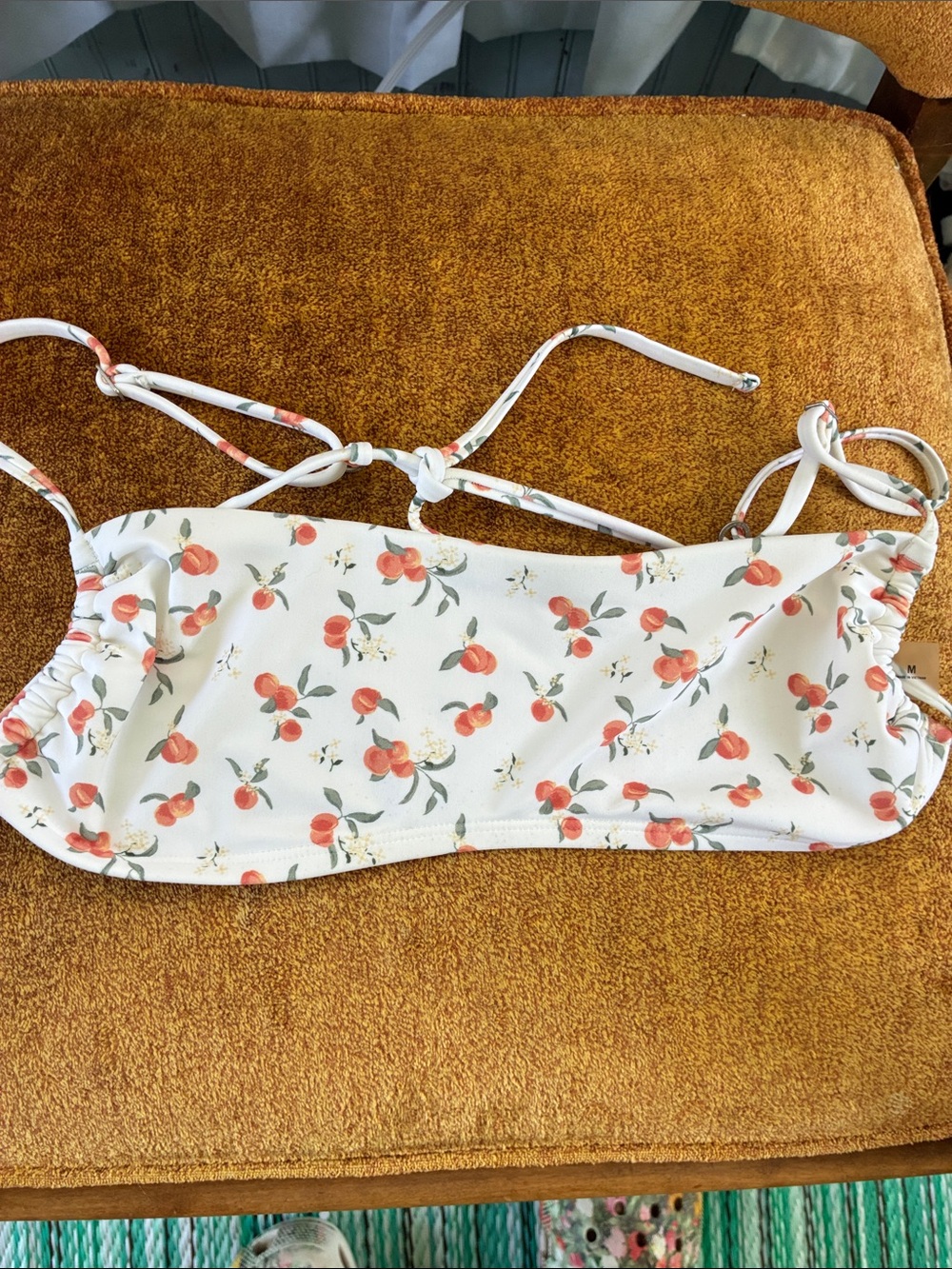 Bandeau style bikini top